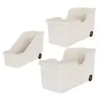 Storage Container Organizer Bin with Wheels, Pantry Organization Storage Bin