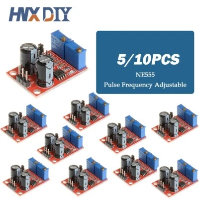 10pcs NE555 Pulse Frequency Duty Cycle Adjustable Module Square Wave Signal T