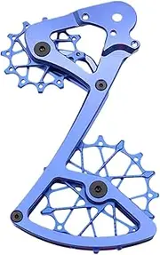 Ceramic Bearing Bicycle Front Derailleur, Road Bike Front Derailleur, Ceramic Pulley for Rear Derailleur, Aluminum Alloy Front Derailleur