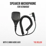 Shoulder Speaker Microphone w/ 3.5mm Audio Jack for Kenwood Baofeng, Retevis