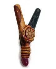 Unisex Kuripe Handmade with Stone Andean Mountain Range Cusco
