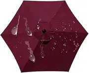 Sun Umbrella Replacement Cloth, 6 Ribs /8 Ribs Patio Umbrella Replacement Canopy, Generic UV Protection Waterproof Sun Shade Cover, for Backyard Garden Beach Yard Table (Canopy Only)
