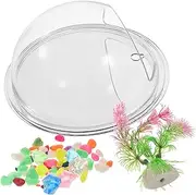 HAPINARY Wall Mounted Goldfish Tank Planter Transparent Decorative Vase for Home Weddings Parties Creative Indoor Garden Accessory