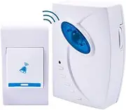 Handy Hardware Wireless Door Bell with Digital Remote, White