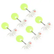 270Pcs Fishing Bobber Bead Stoppers 9 in 1 Float Sinker Cylinder 3S, White