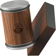 2 Walnut Rolling Knife Sharpener Engineered in Germany for Straight Edge with Industry Diamonds for Steel of any hardness and Magnetic Angle Technology with 15 & 20 Degrees