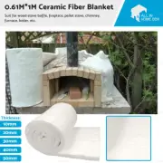 0.61*1M Fireproof Insulation mat Ceramic Fiber Blanket High Temperature Thermal