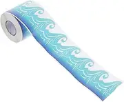 TOGEVAL 1 Roll Gradient Color Border Sticker for Bulletin Boards Classroom Decor for Festivals DIY Projects and Scrapbooking Eye Catching Blackboard Trim for Teachers