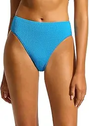 [Seafolly] Women's Hipster Bikini Bottom Swimsuit with Cheeky Coverage, Safari spot