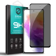 ZUSLAB Galaxy A73 5G Privacy Screen Protector, Tempered Glass Case Film Friendly 9H Hardness Anti Spy for Samsung