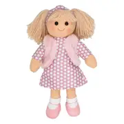 Hopscotch Lovely Soft Rag Doll TRIXIE Fur Vest Doll 35cm Large