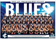 Carlton blues TEAM POSTER, AFL FOOTBALL, BARGAIN,GREAT FEEDBACKS 1