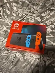 NEW Nintendo Switch + Neon Joy Cons 32GB Gaming Console