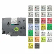 BROVACS Label Tape Compatible for Brother P-Touch Cartridge Printer TZTZe 6-36mm