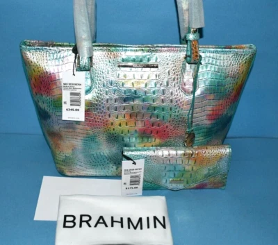 BRAHMIN NWT ($345) MEDIUM ASHER ~ GELATO MINI + NWT ($175) VERONICA WALLET