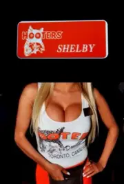 Hooters Uniform Shelby Name Tag Pin Back Dress Up Role Play Costume Accessory