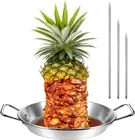 Tessco 1 Set 10 Inch Vertical Skewer Al Pastor Skewer Stainless Steel Vertica...