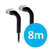 UniFi patch cable with both end bendable RJ45 8m - Black