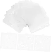 DOITOOL 30pcs Reusable Stencils for Drawing Painting Durable Templates for Crafting Precision Cutout Designs for DIY Projects for Art Home Decor