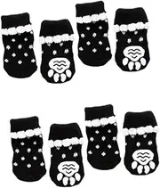 2pcs Pet Warm Socks Dog Foot Covers Reinforcement Pet Warm Dog Socks Antiskid Dog Sock Dog Puppy Paw Puppies Santa Socks for Dogs Knit Pet Socks Puppy Socks Dog Socks for Dogs