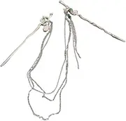 ERINGOGO 1Set Vintage Snake Hair Stick with Dangle Chain Tassel Elegant Bun Holder for Women Chinese Hair Accessories for Weddings Parties and Daily Use