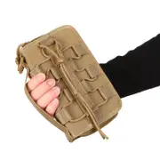 Outdoor Army Fan Tactical Bag Camping Nylon Tool Bag Military Sports Wallet Handbag EARTHY COLOR