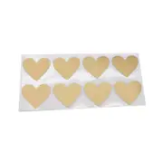 300pcs/roll Heart shaped rose gold Scratch Off Stickers silver Labels sticker for party activity game favors stationery sticker