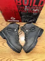 WOLVERINE MENS HELLCAT 6” SAFETY TOE BOOTS SIZE 8.5 NWB $180