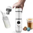 MINI Travel Coffee Maker & Manual Milk Frother, 2IN1 Portable Espresso Maker, Ma