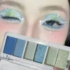 6-Color Pink Eyeshadow Palette Shimmer Eyes Makeup Tools Eyeshadow Tray