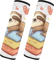 GAIREG Cute Sloth Sleeping on Pillow Seatbelt Covers for Women Backpack Shoulder Strap Pad
