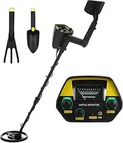 Metal Detectors, High Sensitivity Metal Detector Waterproof Detector Profesional Pinpointing for Treasure Search Underground Gold Iron for Beach/Gold Hunting(2)