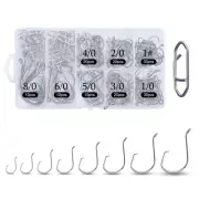 150Pcs Circle Hooks Fishing Hooks Portable Boxed Hooks 8 Specifications of Fi