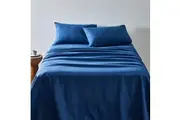 MyHouse Flannelette Sheet Set - Sapphire - Single