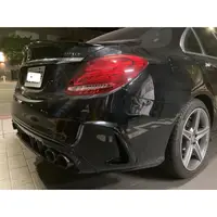 在飛比找蝦皮購物優惠-賓士 Benz W205亮黑大後風刀 C300後風刀 W20