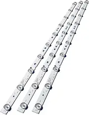 GYSABVCP LED Backlight Strip Compatible with Telefunken LED32s39t2s 32PAL535 LE32B310N LED315D10-07(B) 30331510219 LED315D10-ZC14-07(A) 30331510213 TV Light Strip