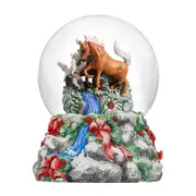 Breyer Horses 2024 Winter Wonderland Christmas Musical Snow Globe