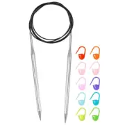 Knitting Needles Size US 10.5 Stainless Steel 47" Circular Needle