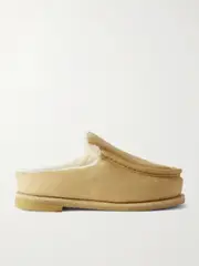 [JW Anderson] JW Anderson - Shearling-lined Suede Loafers - Camel - IT40 IT 40 Brown