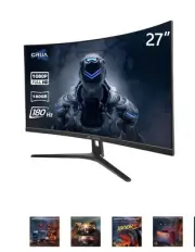 CRUA 27" 165Hz/180Hz Curved Gaming Monitor - FHD 1080P,AMD FreeSync,1800R...
