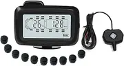 Elinz Wireless Digital TPMS Tire Tyre Pressure Monitoring System 10x Sensors Repeater