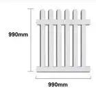 PVC Picket Fence White 990h 1000w Fence Piece Portable Fencing Events