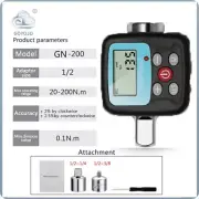 1/2 1/4 3/8 inch Electronic Digital Torque Wrench Tester 0-234N.m. Meter Adapter