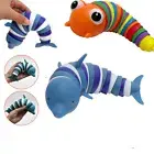 Fidget Finger Slug Dolphin Insects Stretch Sensory Stress Toys Anti Anxiety Kid