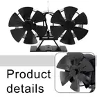Cleverly Engineered Stove Fan Achieve Greater Warmth Efficiency with 12 Blades