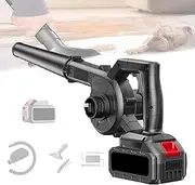 Snow Blower Cordless With Battery, 3-in-1 Small Leaf Blower, 23500r/Min, Peak Air Yield 4.2m³/Min, 6 Speeds Powerful Blowing, For Blowing Leaves, Dust, Snow, Combo1