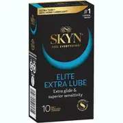 Skyn Extra Lube Soft Non Latex Condoms 10 Pack