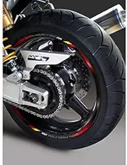 MDF RIM-10M-T3RD-27 Rim Stripe, Delicolor, Red Type, 0.4 inch (10 mm) Wide, 26 inch (4 mm) Wide