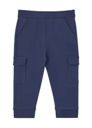 Moncler Kids Stretch-cotton Cargo Sweatpants - Navy - 9 Months 9 Months