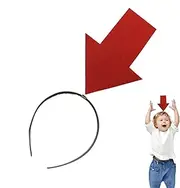 [Generic] Exclamation Mark Hair Band - Funny Exclamation Mark Arrowhead Hairband | Novelty Hair Accessories, Elastic Head Bopper Hoop Decoration for Sports Party